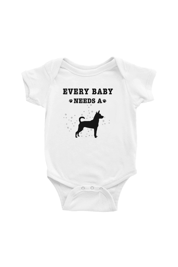 Every Baby Needs A Rat Terrier Dog Baby Romper Infant For Boy Girl 0-3 Months