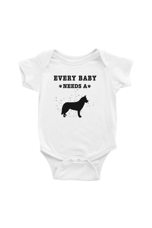 Every Baby Needs A Siberian Husky Dog Funny Baby Romper Infant For Boy Girl 0-3 Months