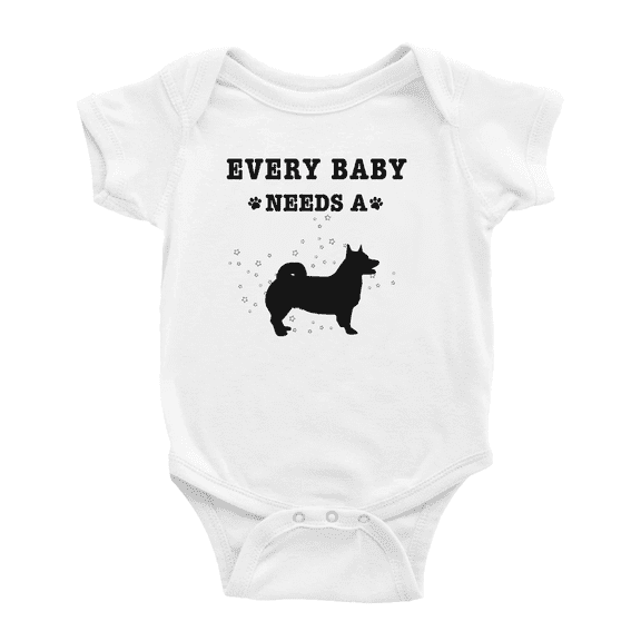 Every Baby Needs A Swedish Vallhund Dog Funny Baby Jumpsuits For Boy Girl 0-3 Months