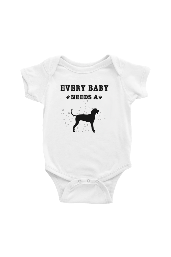 Every Baby Needs A Treeing Walker Coonhound Dog Cute Baby Bodysuit