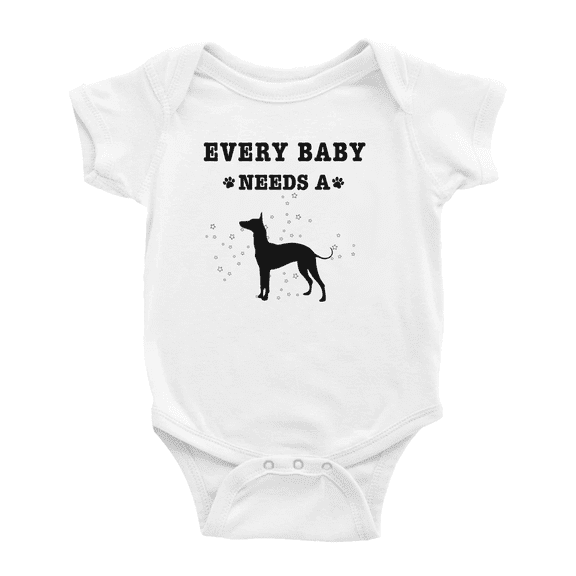 Every Baby Needs A Xoloitzcuintli Dog Funny Baby Jumpsuits For Boy Girl 0-3 Months