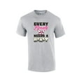 thumbnail image 1 of Every Beauty Needs A Beast Workout Short Sleeve T-shirt-Sportsgray-Medium, 1 of 4