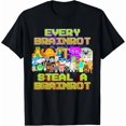 thumbnail image 1 of Every Brainrot Steal a Brainrot Funny Humor Graphic Design Viral Unisex T-Shirt, up to Size 5XL, 1 of 2
