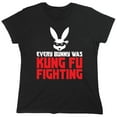 thumbnail image 1 of Every Bunny Was Kung Fu Sarcastic Humor Novelty Funny Women's Casual Tees, 1 of 3