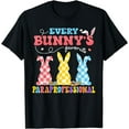thumbnail image 1 of Every Bunny's Favorite Paraprofessional Groovy Easter Rabbit T-Shirt, 1 of 4