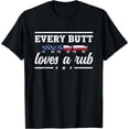 thumbnail image 1 of Every Butt Loves A Rub Pitmaster Smoker Grillmaster BBQ T-Shirt, 1 of 3