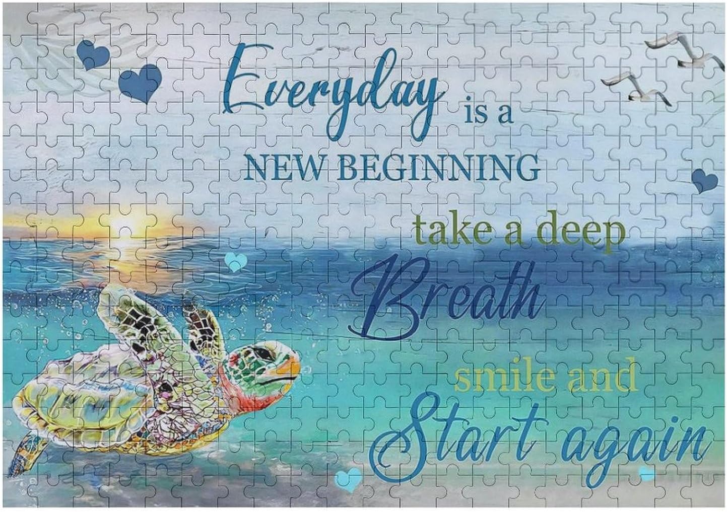 Puzzle Table Tilting Unique Wooden Jigsaw Puzzles, 200 Pieces Sea