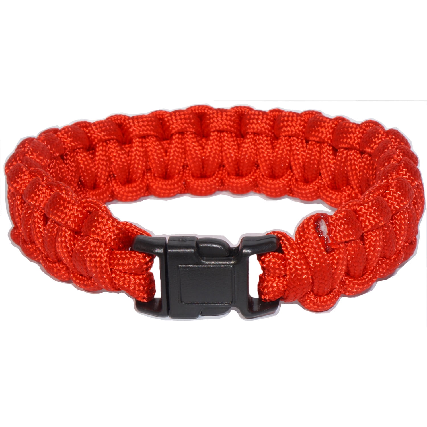 Survival Bracelet - 550 Paracord - Red - (7 inch)