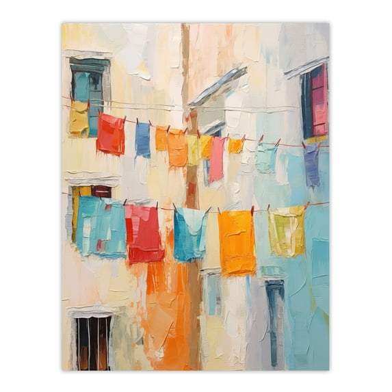 Every Day Is Laundry Day Multicoloured Extra Large XL Wall Art Poster Print
