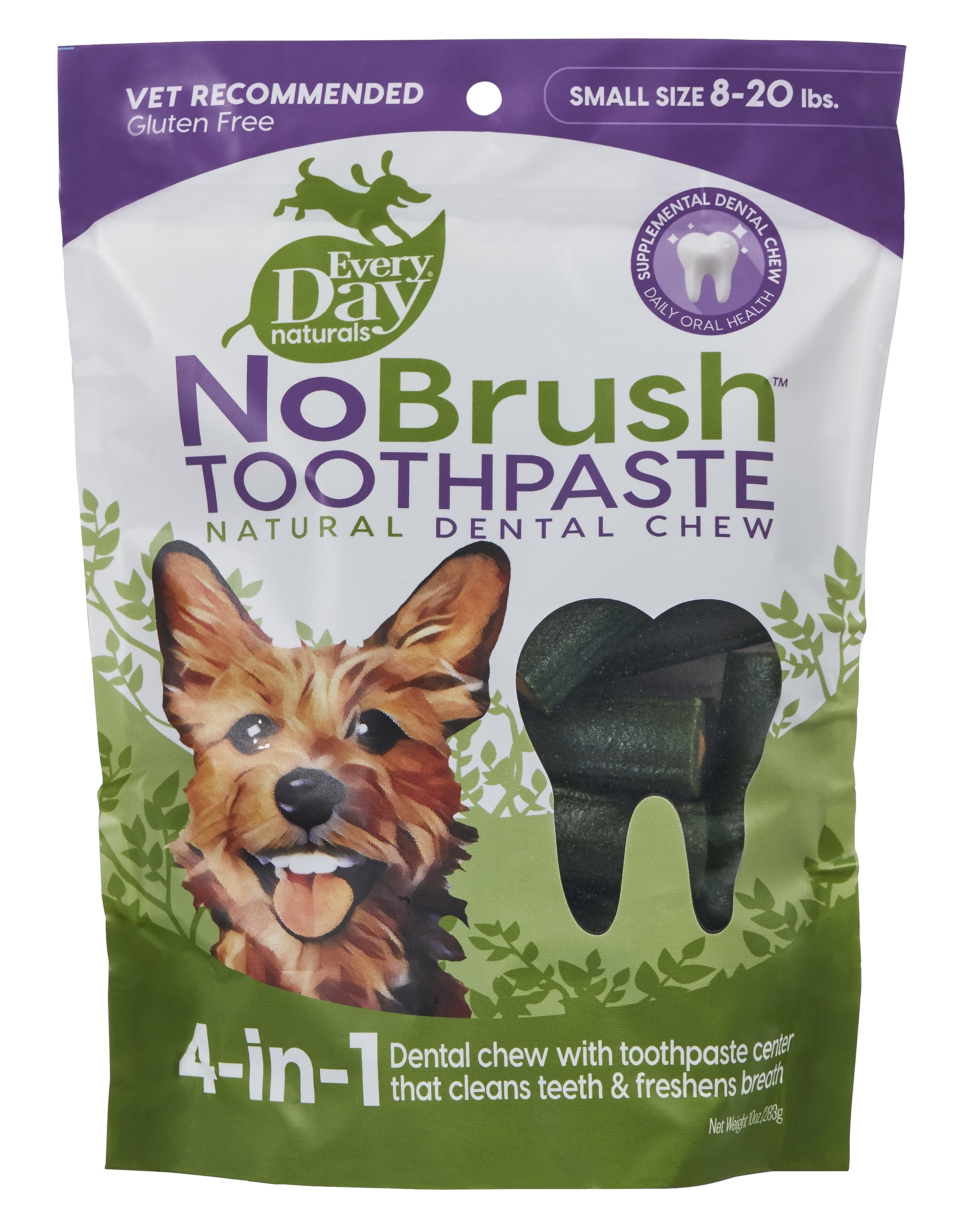 Every Day Naturals No Brush Toothpaste for Dogs Dental Health - Small