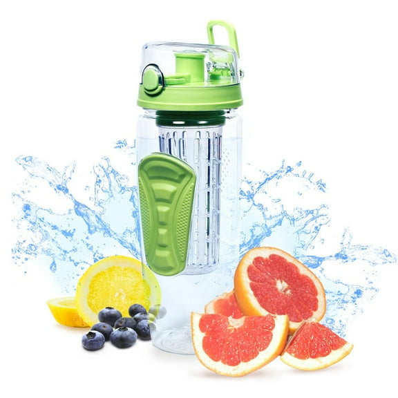 Every Day Select New Fruit Infuser Watertight Bottle Drink Mixer (32oz) Best Sellers Sports Bottle Enjoy infused Water & Healthy Diet Iced Tea & Lemonade