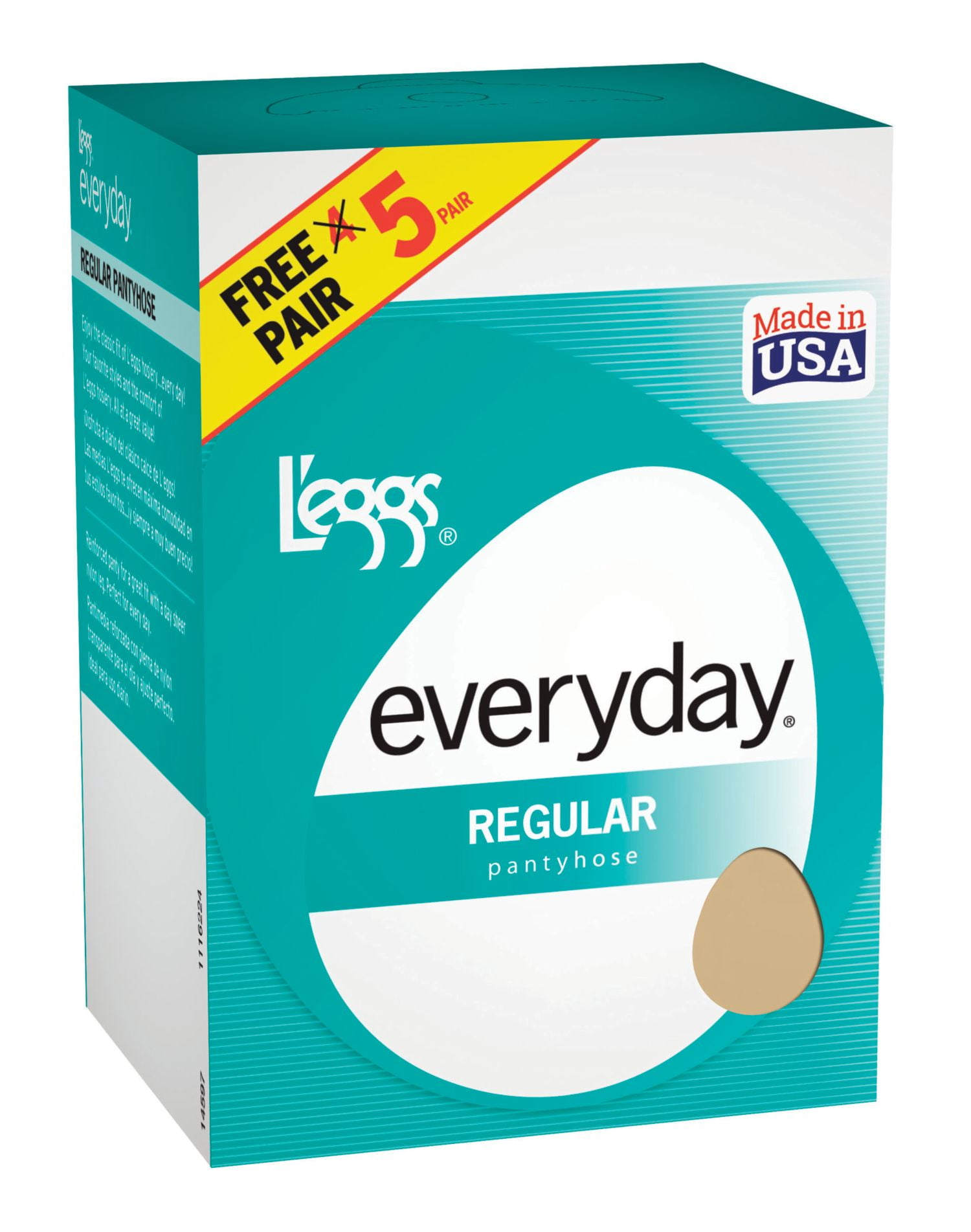 Every Day Women's Regular Panty Hose, 14597, B, Nude