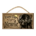 thumbnail image 1 of Every Day is Better With a Newfoundland Wooden Dog Sign / Plaque featuring the Art of S. Rogers, 1 of 5