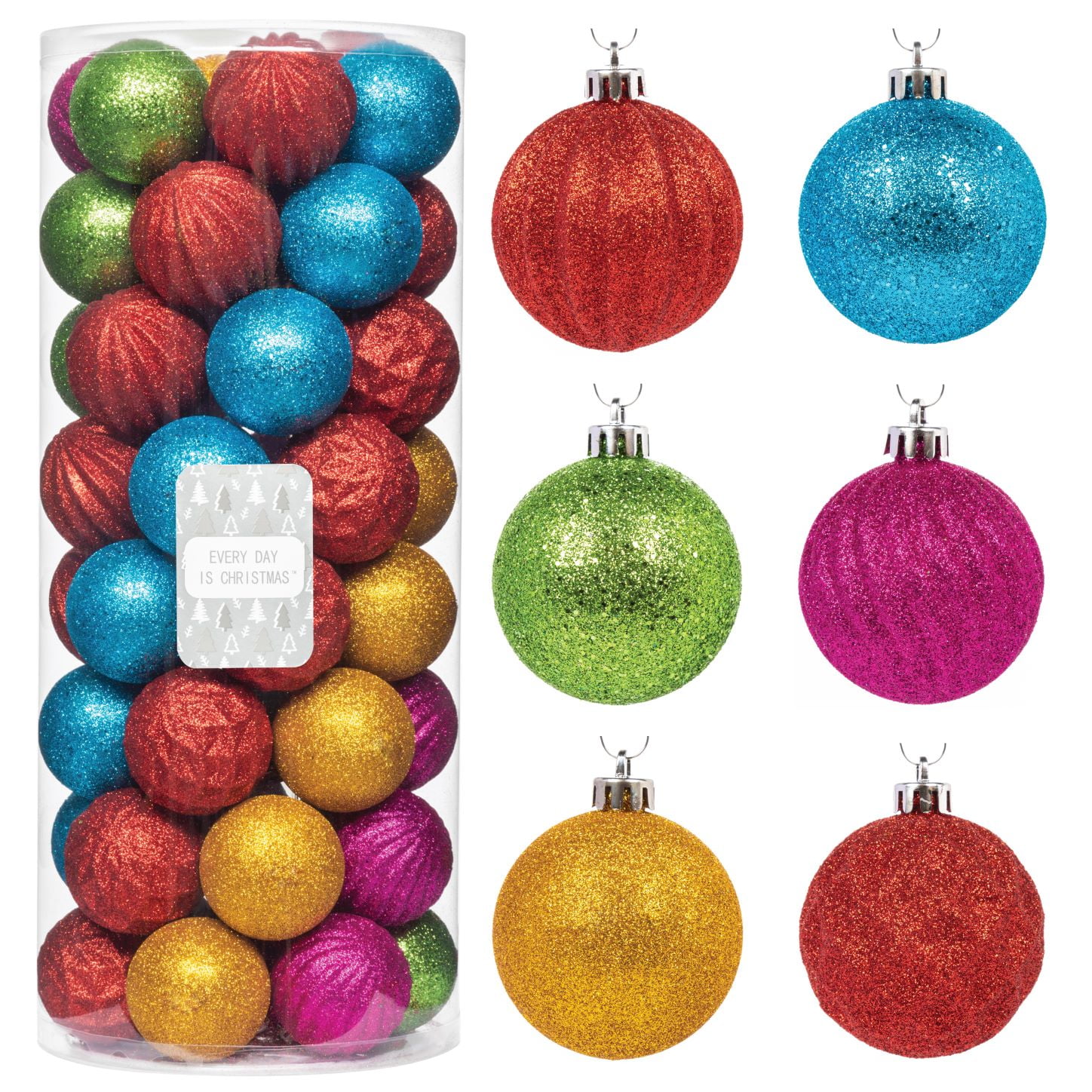 https://i5.walmartimages.com/seo/Every-Day-is-Christmas-50ct-57mm-2-24-Christmas-Ornaments-Shatterproof-Christmas-Tree-Ornaments-Set-Christmas-Balls-Decoration-Textured-Rainbow_23fec784-c831-4ec3-9ba8-53f500f93ac3.6db7afad4f7f4f0ab27b0a086e94dfbe.jpeg
