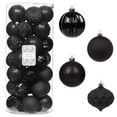 thumbnail image 1 of Every Day is Christmas Ornaments, Shatterproof Christmas Tree Ornament Set, Christmas Balls Decoration 35 Count (2.75"/70mm, Black), 1 of 7