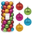 thumbnail image 1 of Every Day is Christmas 50ct 57mm/ 2.24' Christmas Ornaments, Shatterproof Christmas Tree Ornaments Set, Christmas Balls Decoration (Glitter Rainbow), 1 of 8