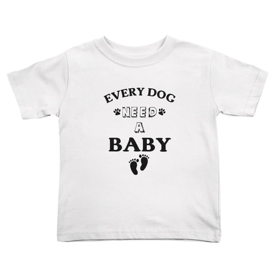 Every Dog Needs a Funny Toddler T Shirts for Boys Girls (White, Youth L)