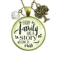 thumbnail image 1 of Every Family Has Story Necklace In Law Step Bonus Adopt Gutsy Goodness Female Adult Bronze Metal Jewelry, 1 of 8