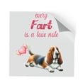 thumbnail image 1 of Every Fart is Love Note Basset Hound Guilty Face Happy Valentine's Cutout Transfer Sticker Bassets Dog Breed Lovers Gifts Idea Transparent Decal Art Decor - 01016, 1 of 5