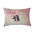 thumbnail image 1 of Every Fart is Love Note Bernese Mountain Dog Guilty Face Happy Valentine's Quilt Pillowcase Berner Lover Gifts Throw Pillow Cover Bed Home Decor - 01016, 1 of 5