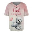 thumbnail image 1 of Every Fart is Love Note Bichon Frise Guilty Face Happy Valentine's All Over Print 3D Baseball Shirt Bichons Dog Lovers Gifts Idea Softball Sport - 01016, 1 of 6