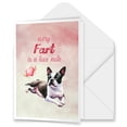 thumbnail image 1 of Every Fart is Love Note Boston Terrier Guilty Face Happy Valentine's 5x7in Folded Greeting Card Gentleman Dog Lover Gifts Single Note Card with Envelope - 01016, 1 of 5