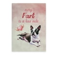 thumbnail image 1 of Every Fart is Love Note Boston Terrier Guilty Face Happy Valentine's Vertical Matte Canvas Poster Gentleman Dog Lover Gifts Wall Art Home Decor - 01016, 1 of 5