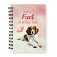 thumbnail image 1 of Every Fart is Love Note Brittany Spaniel Guilty Face Happy Valentine's Spiral Bound Journal Brittany Dog Lover Gifts Idea 5x7in Spiral Notebook - 01016, 1 of 5