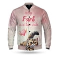 thumbnail image 1 of Every Fart is Love Note Exotic Shorthair Guilty Face Happy Valentine's All Over Print 3D Baseball Jacket Cat Lover Kitten Owner Gifts Bomber Jacket Softball - 01016, 1 of 6