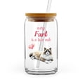 thumbnail image 1 of Every Fart is Love Note Ragdoll Guilty Face Happy Valentine's 16oz Glass Cup Mug Cat Lover Kitten Owner Gifts Idea Glass Can with Bamboo Lid and Straw - 01016, 1 of 5