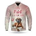 thumbnail image 1 of Every Fart is Love Note Rhodesian Ridgeback Guilty Face Happy Valentine's All Over Print 3D Baseball Jacket Ridgebacks Dog Lover Gifts Bomber Jacket Softball - 01016, 1 of 6