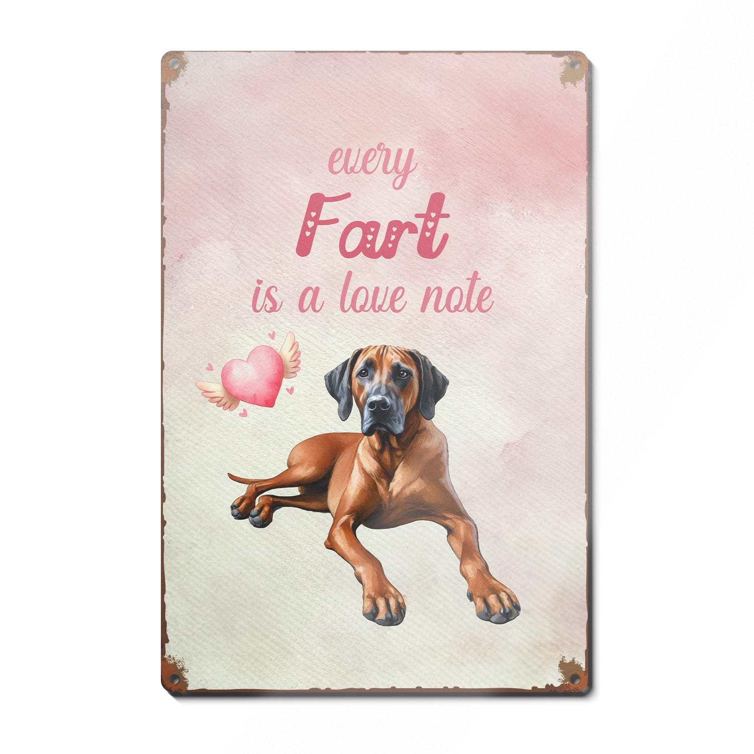 Every Fart is Love Note Rhodesian Ridgeback Guilty Face Happy Valentine ...