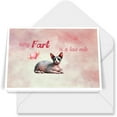 thumbnail image 1 of Every Fart is Love Note Sphynx Guilty Face Happy Valentine's 7x5in Folded Greeting Card Cat Lover Kitten Owner Gifts Idea Single Note Card with Envelope - 01016, 1 of 5