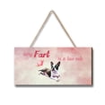 thumbnail image 1 of Every Fart is Love Note Boston Terrier Guilty Face Happy Valentine's Landscape Wood Sign Gentleman Dog Lover Gifts Hanging Wall Home Decor - 01016, 1 of 5