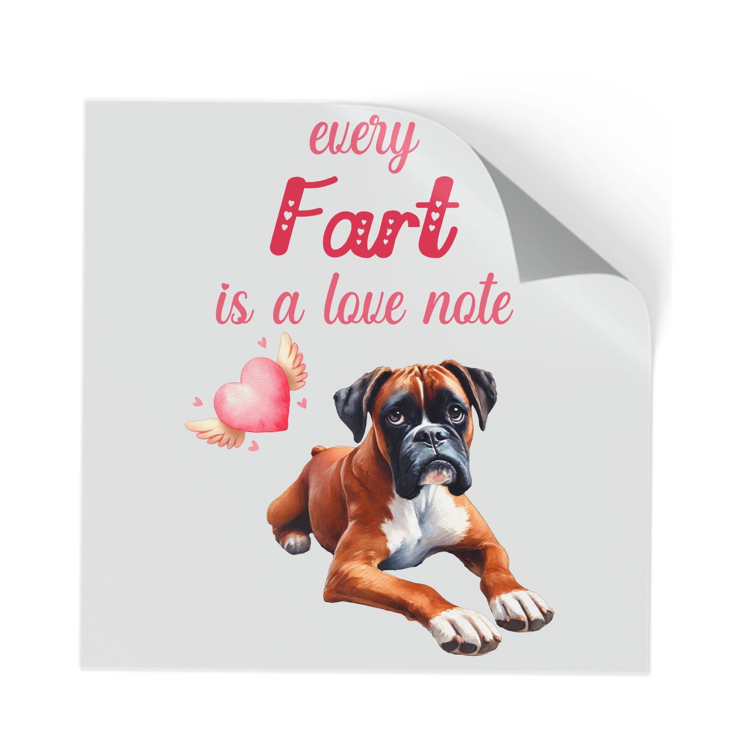 Every Fart is Love Note Boxer Guilty Face Happy Valentine's Cutout ...