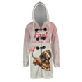 thumbnail image 1 of Every Fart is Love Note Dachshund Guilty Face Happy Valentine's All Over Print 3D Hooded Duffle Toggle Coat Wiener Dog Lover Gifts Idea - 01016, 1 of 6