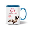 thumbnail image 1 of Every Fart is Love Note Siamese Guilty Face Happy Valentine's 11oz Accent Two-tone Mug Cat Lover Kitten Owner Gifts Coffee Tea Cup - 01016, 1 of 5