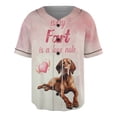 thumbnail image 1 of Every Fart is Love Note Vizsla Guilty Face Happy Valentine's All Over Print 3D Baseball Shirt Vizslas Dog Lover Gifts Idea Softball Sport - 01016, 1 of 6