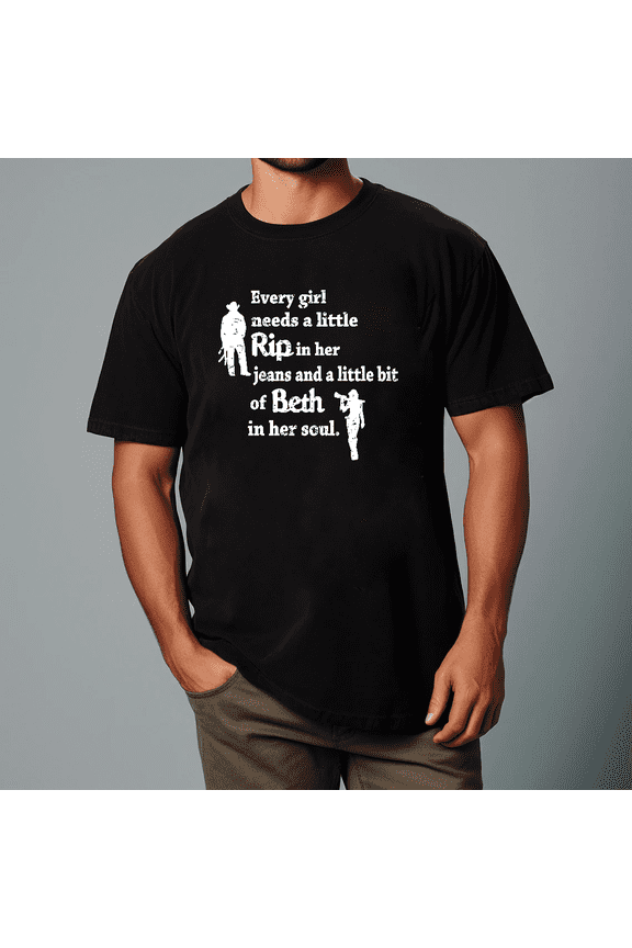 Every Girl Needs Rip In Her Jeans Beth's Soul Country Unisex T-shirt, for men & women, up to size 5XL