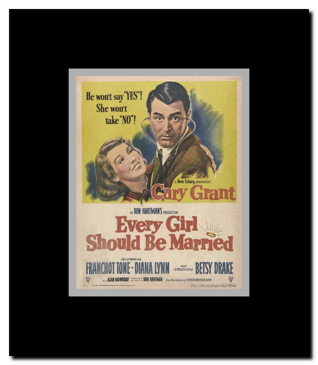 Every Girl Should Be Married Framed Movie Poster