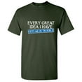 thumbnail image 1 of Every Great Idea I Have Gets Me In Trouble Sarcastic Tshirts Party Wear Apparel Graphic Tees Sarcasm Laughs Adult Humor Funny T Shirt For Men, 1 of 5