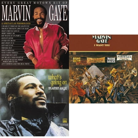 I Want You & Every Great Motown Hit Of Marvin Gaye: 15 Spectacular Performances & What's Going On [LP Vinyl Bundle]