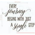 thumbnail image 1 of Every Journey Begins with Just a Single Step Wall Vinyl Decals Lettering Sticker Inspirational Quote Décor, 28x23, Chocolate Brown, 1 of 4