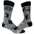 thumbnail image 1 of Every Kitty Was Kung-Fu Fighting Socks Funny Cat Mom Novelty Crazy Saying Gift (Multi) - Mens (9-11), 1 of 8