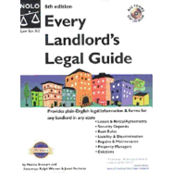 Pre-Owned Every Landlord's Legal Guide [With CDROM] (Paperback) 0873379233 9780873379236
