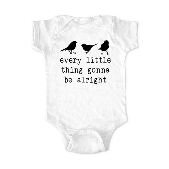 Every Little Thing Gonna be Alright - Three Little Birds Baby Bodysuit Shower Gift Surprise