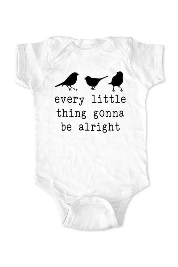 Every Little Thing Gonna be Alright - Three Little Birds Baby Bodysuit Shower Gift Surprise