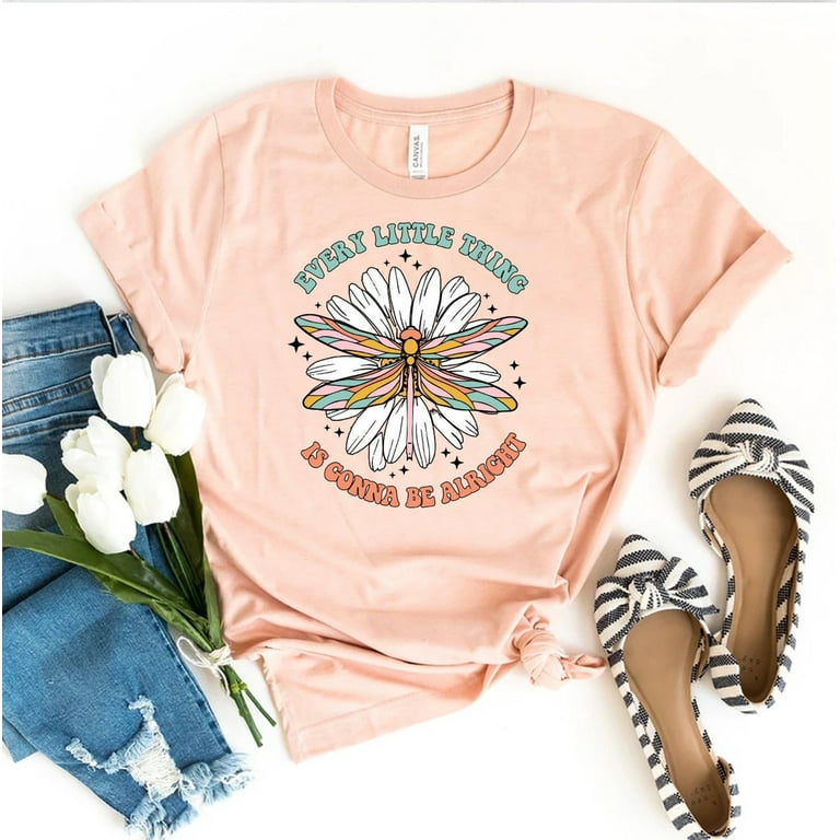 Every Little Thing Is Gonna Be Alright Hippie T-Shirt Every Little Thing Is Gonna Be Alright Hippie T-Shirt
