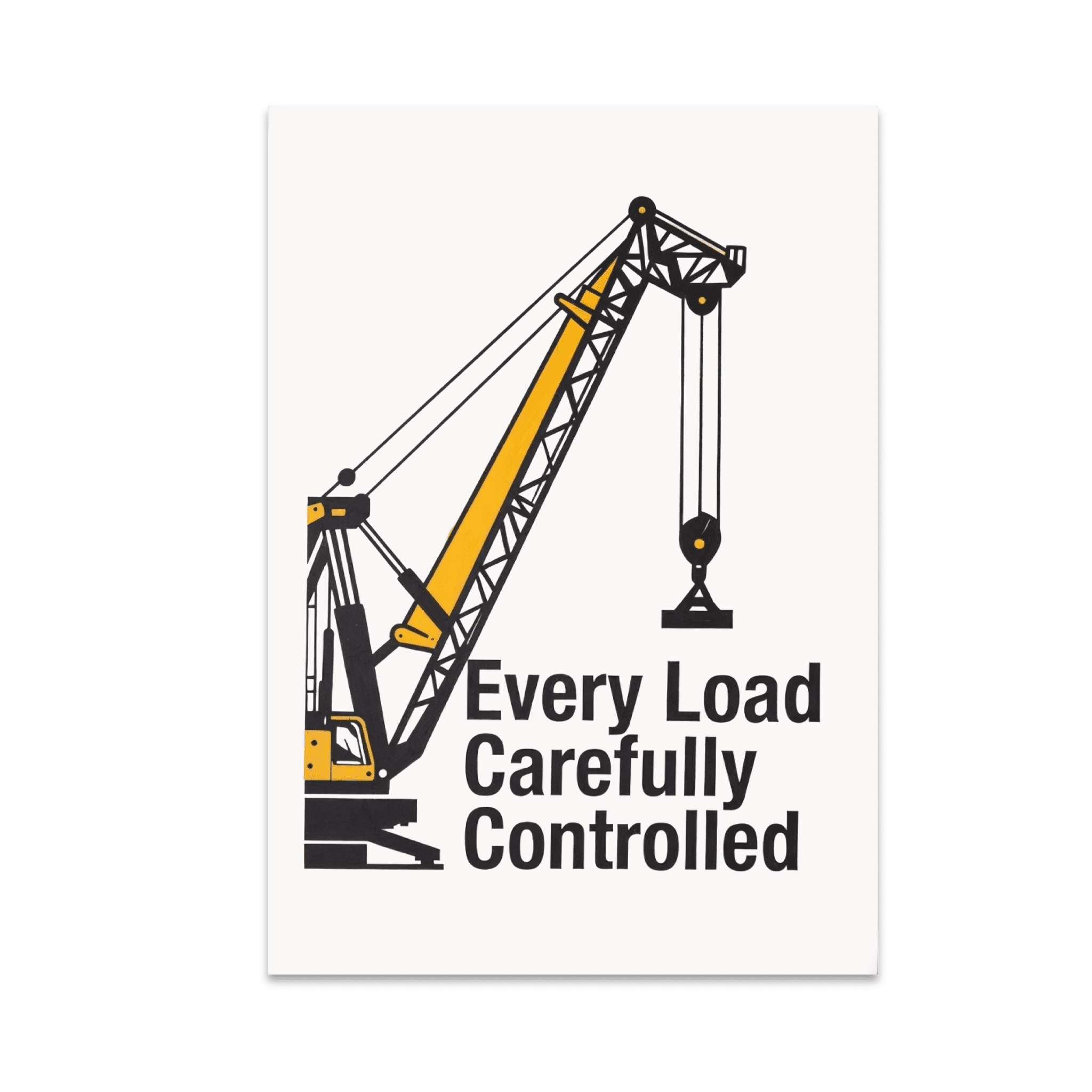 Every Load Carefully Controlled - Crane Operator - 13x19 Poster Print ...