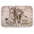 thumbnail image 1 of Every Love Story is Beautiful But Ours is My Favorite - Horse Couple Non-Slip Front Door Mat Bathroom Kitchen Bedroom Entryway Floor Mats House Warming Gifts 18x30 inch, 1 of 4
